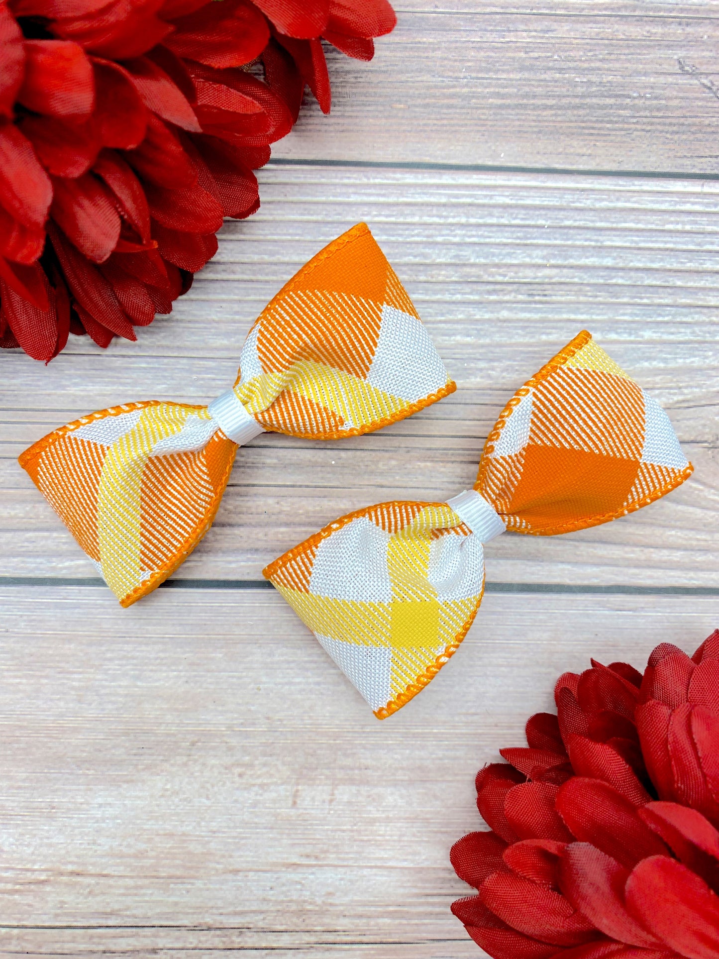 Candy Corn Plaid
