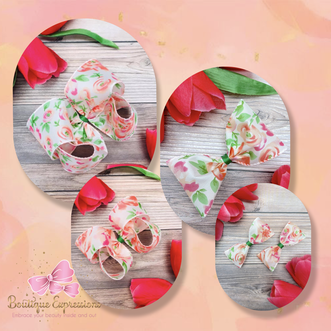 Watercolor Peach Bouquet
