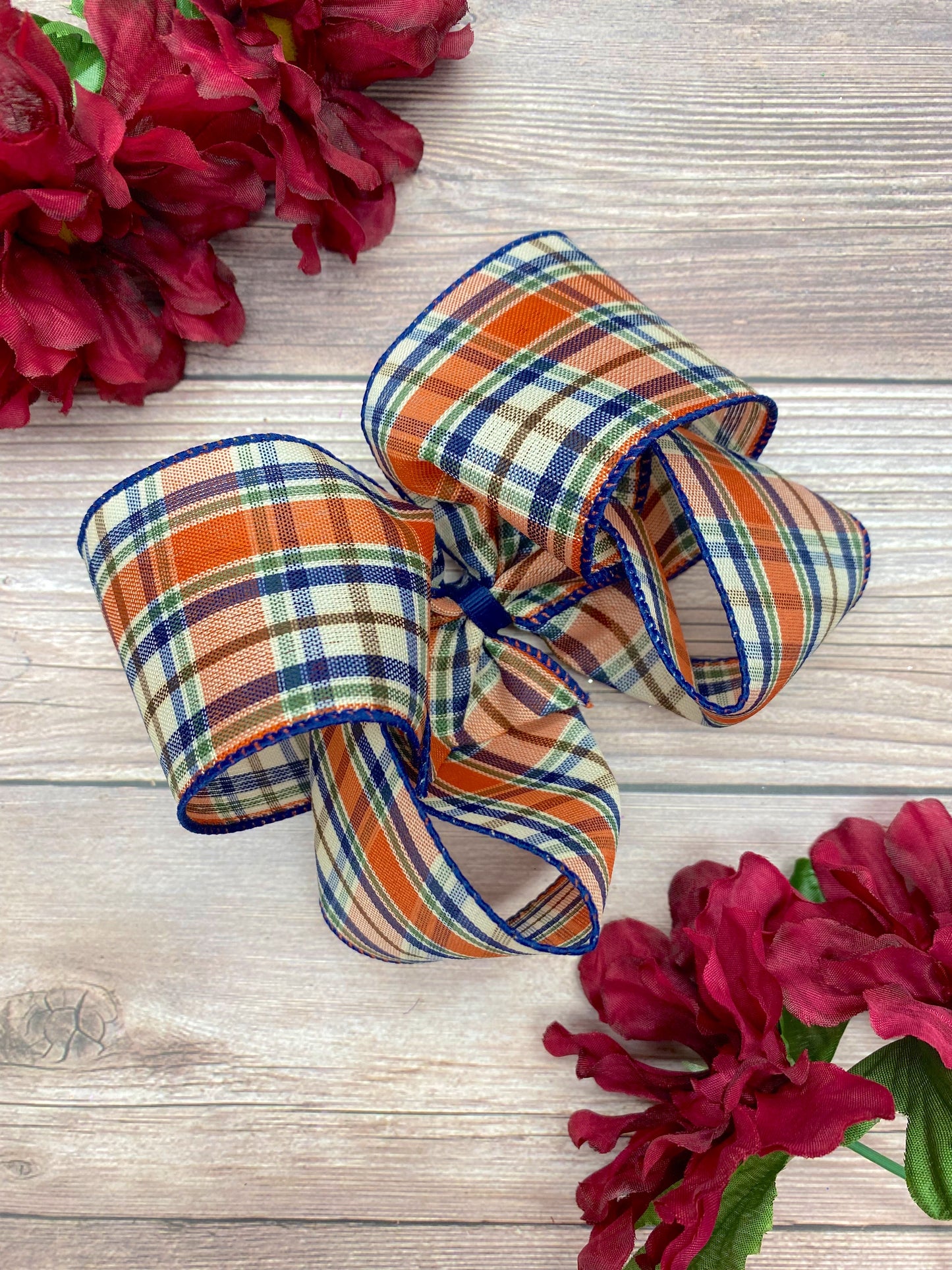 Navy and Moss Plaid