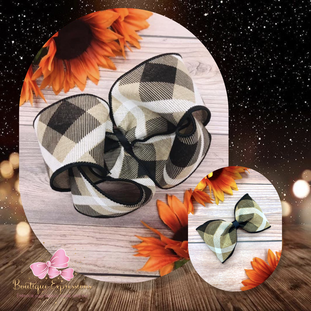 Black and Tan Plaid