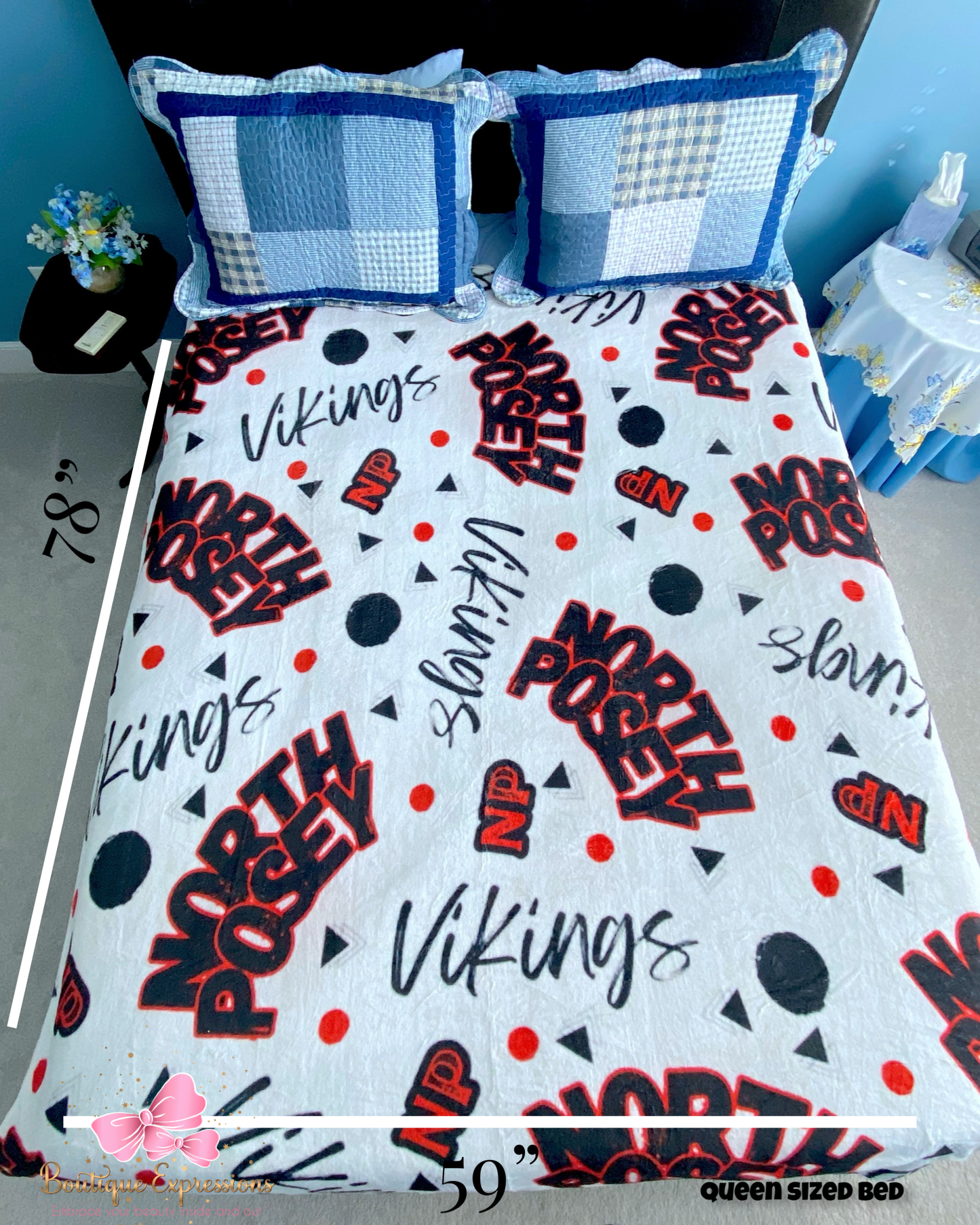 North Posey Vikings Oversized Blanket