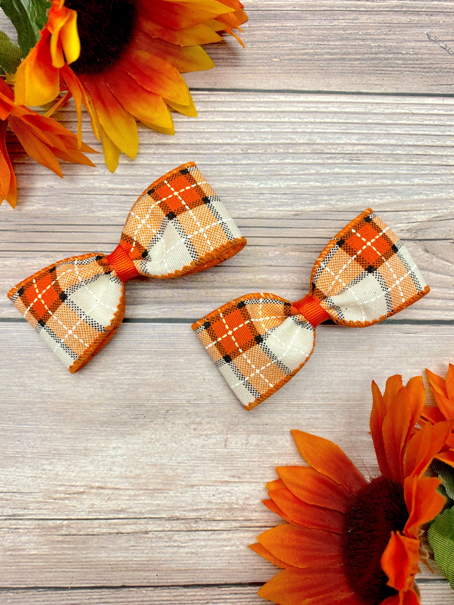 Autumn Stitching Orange and Black
