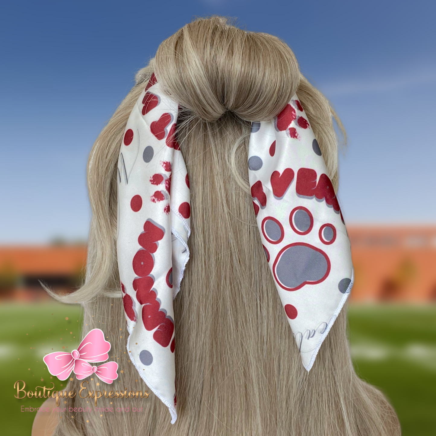Mount Vernon (white) Velour Bandanna