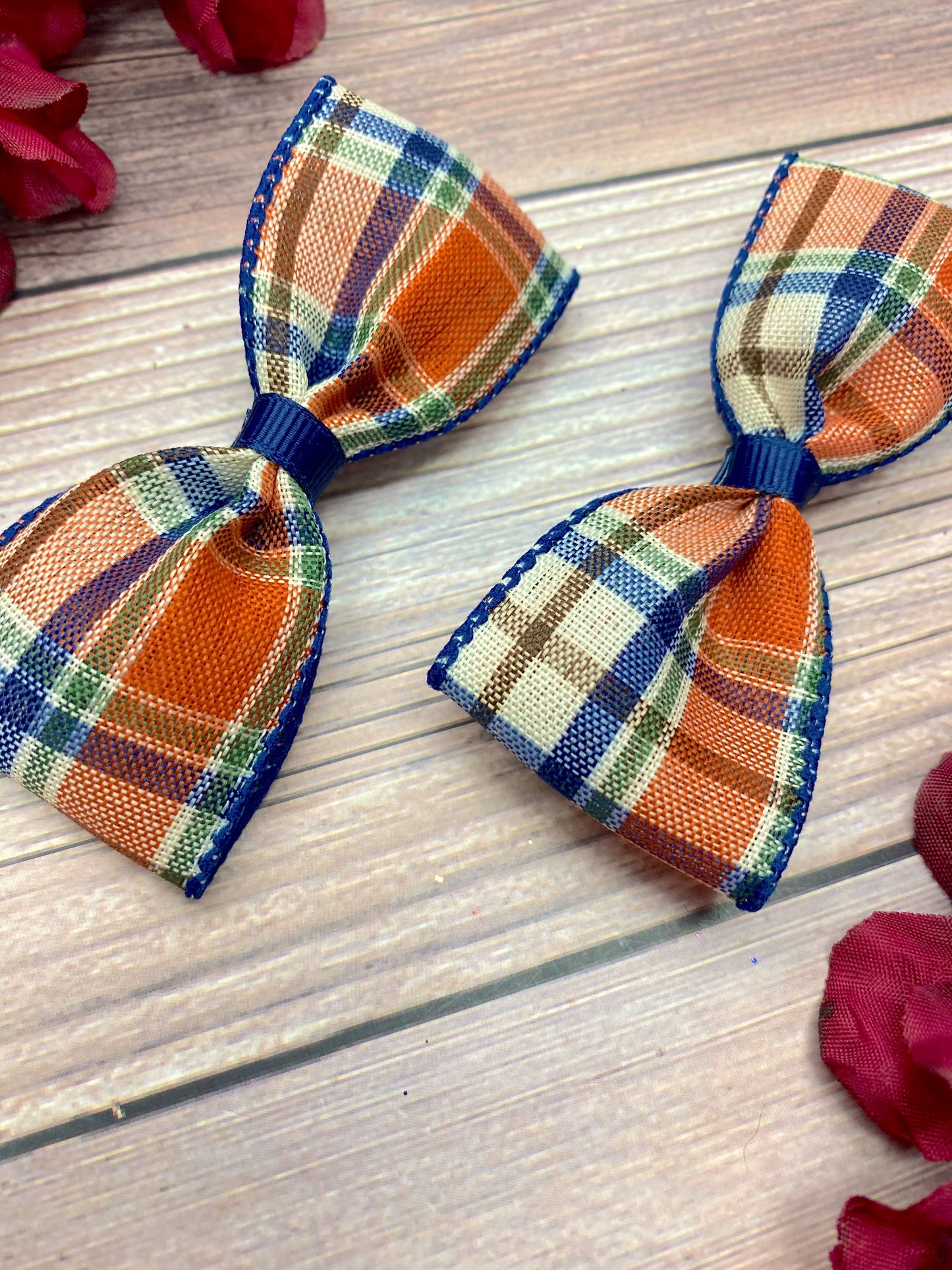 Navy and Moss Plaid
