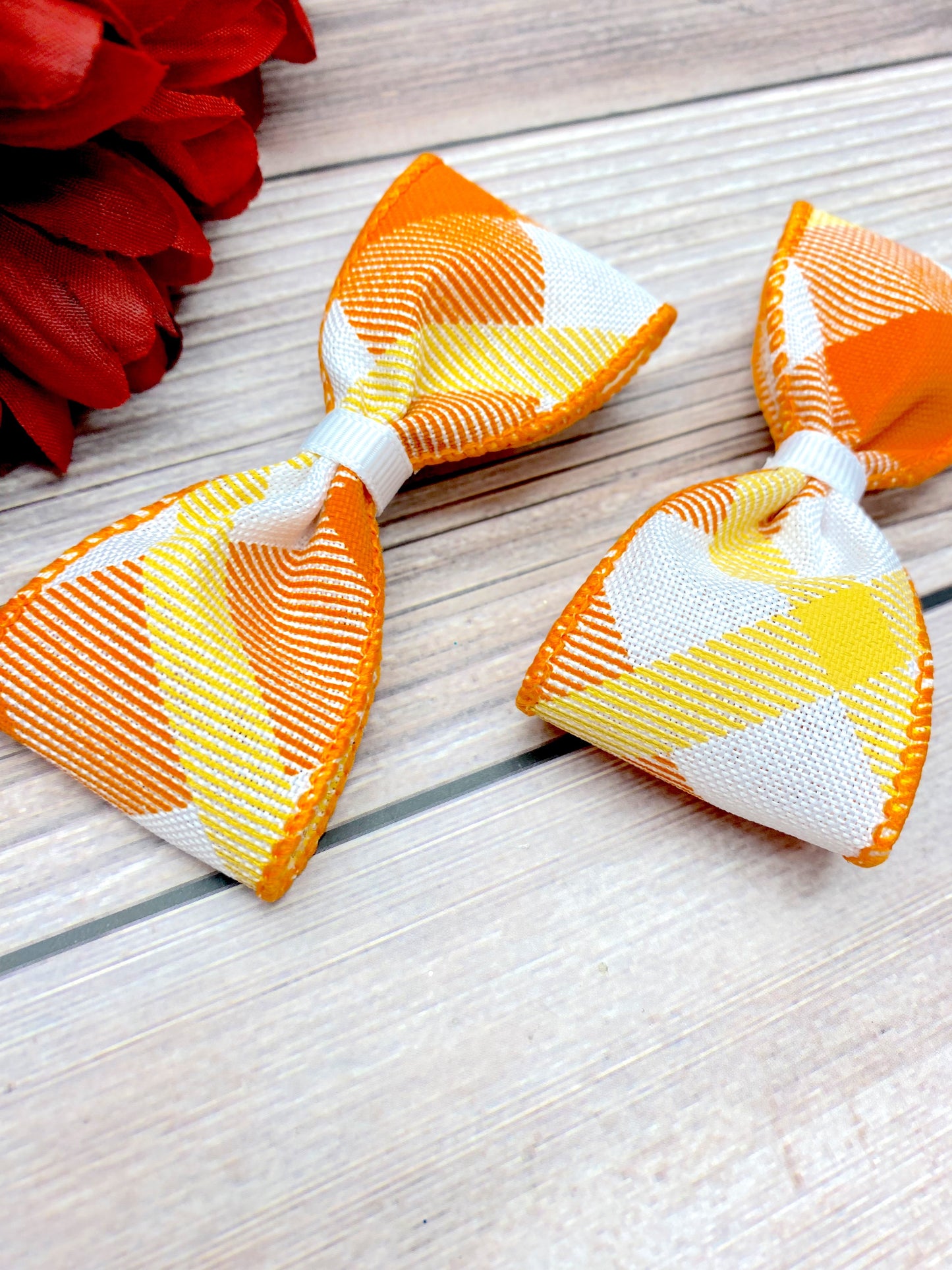Candy Corn Plaid