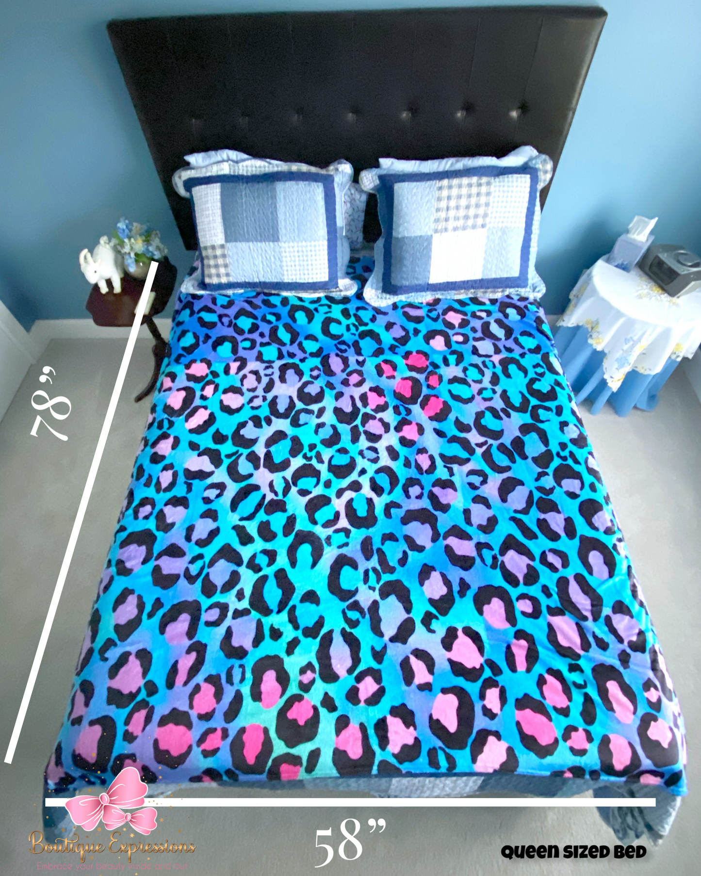 Colorful Cheetah Oversized Blanket