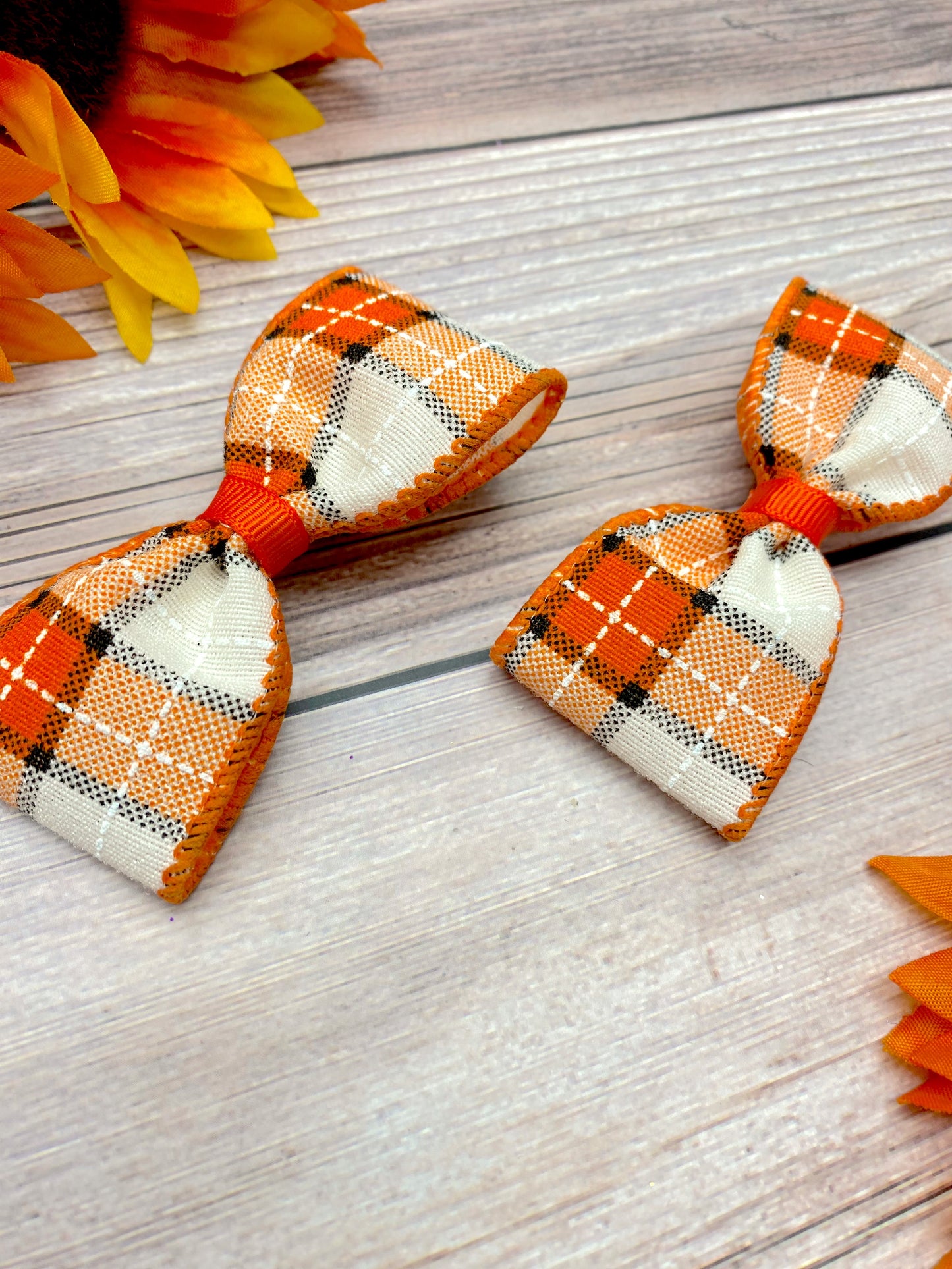 Autumn Stitching Orange and Black