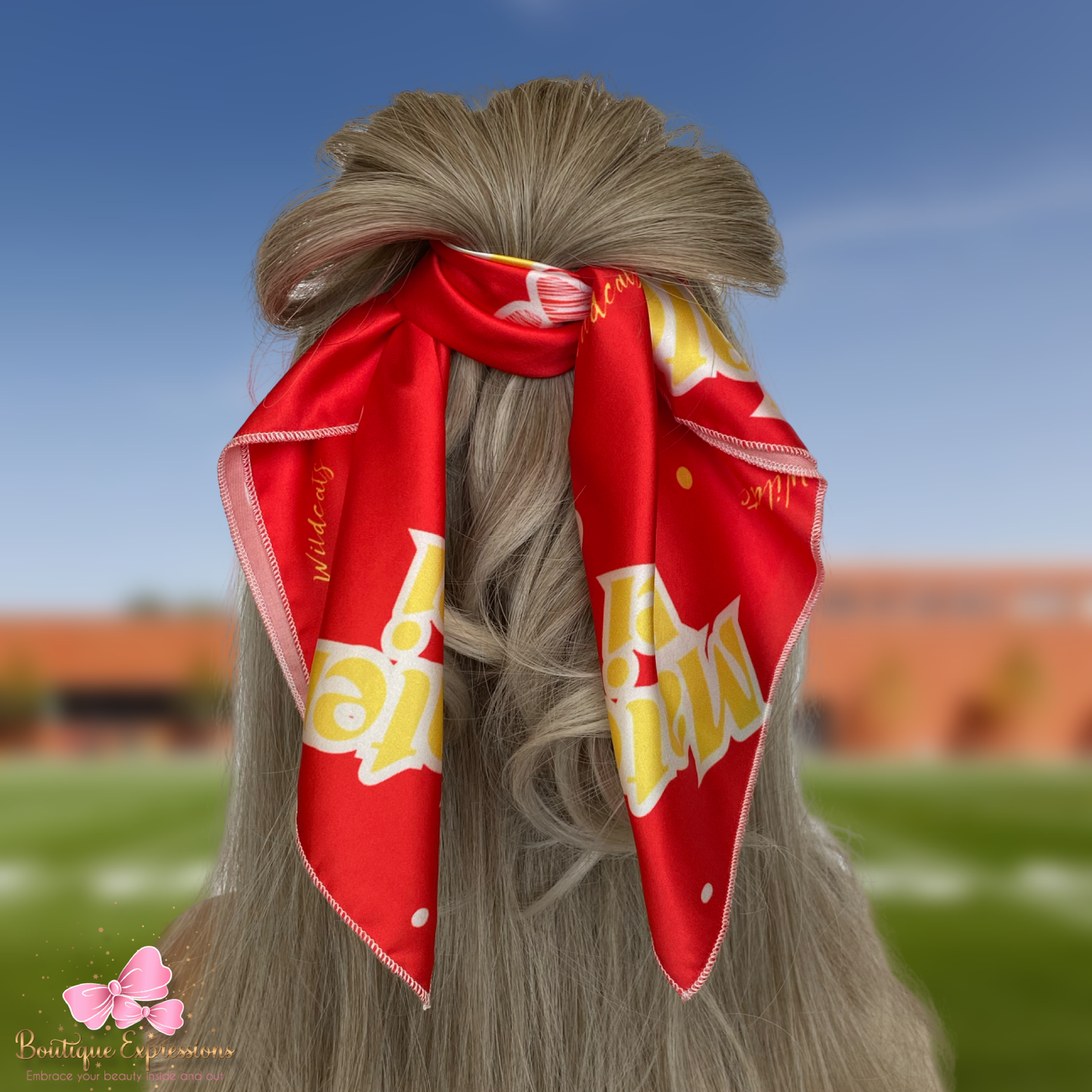 Mater Dei Velour Bandana (Red)