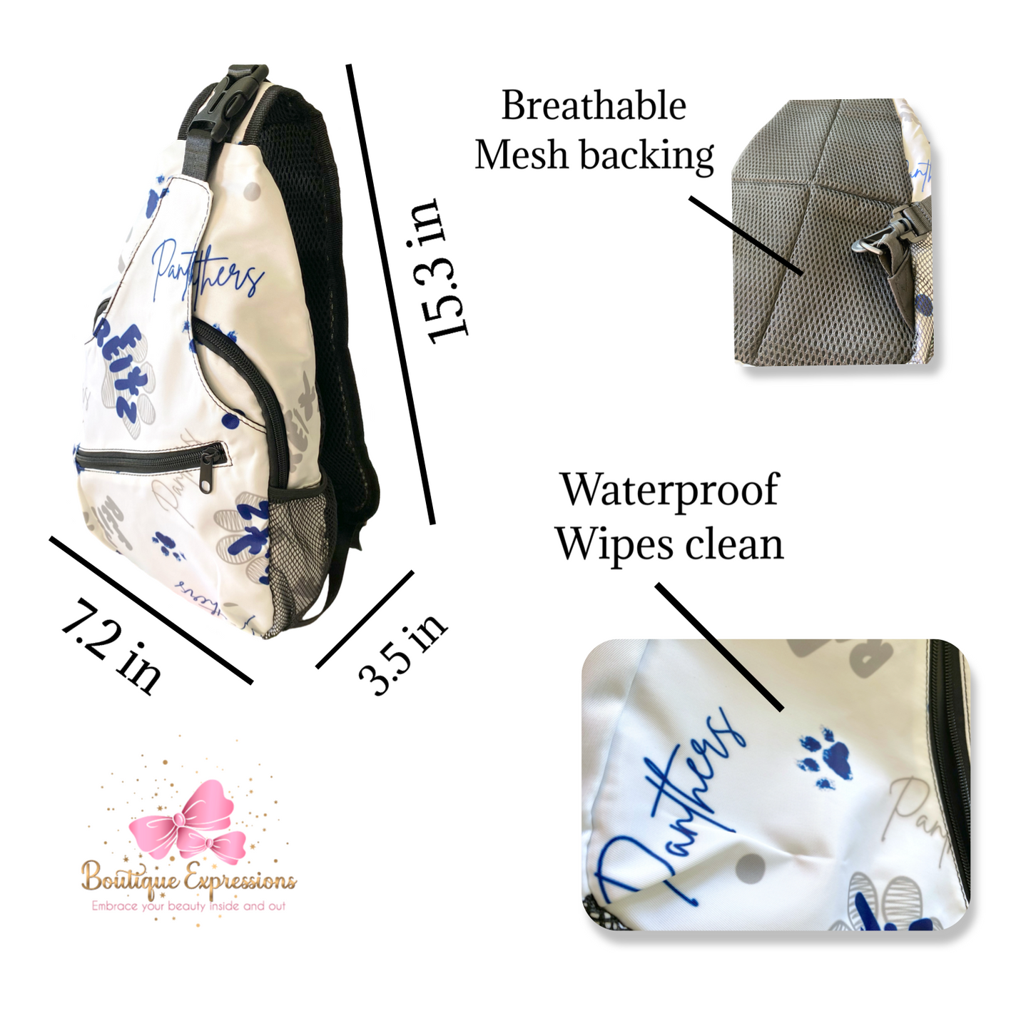 Cheetah Baseball Sling Bag