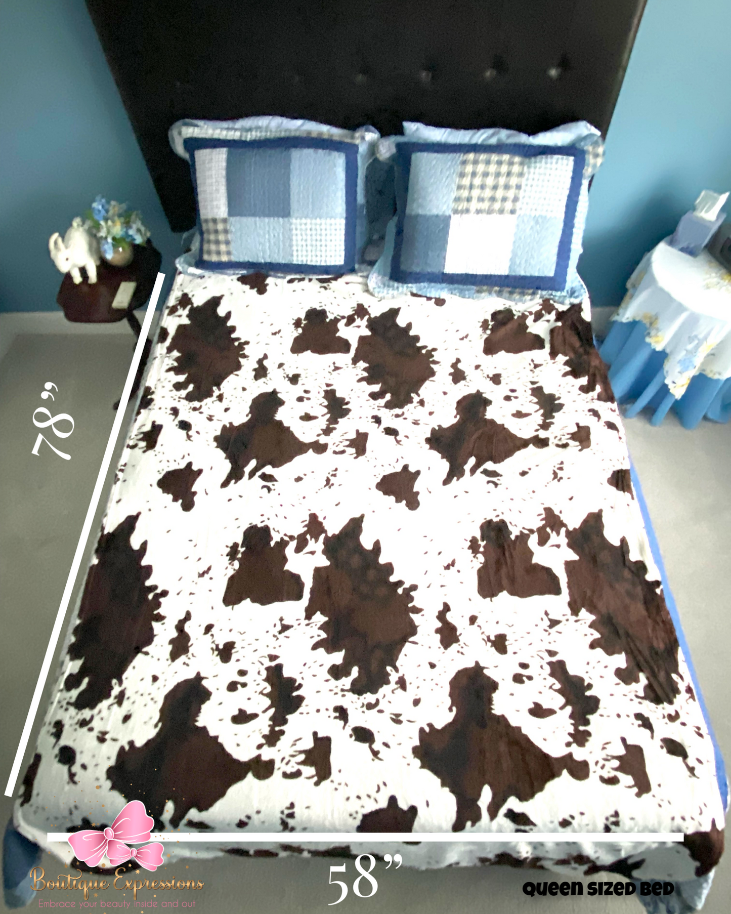 Brown Cow Oversized Blanket