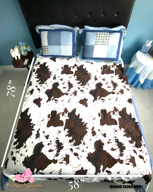 Brown Cow Oversized Blanket