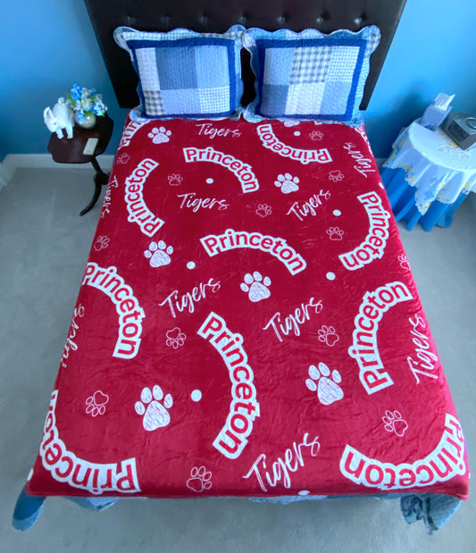 Princeton Tigers Oversized Flannel Blanket