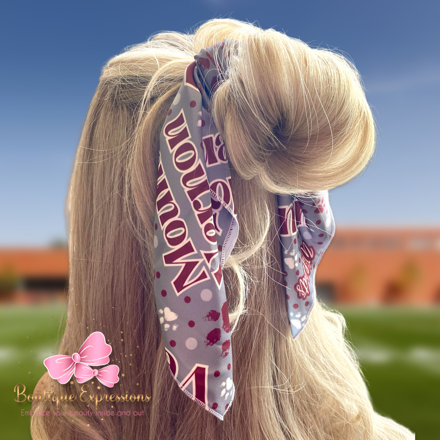 Mount Vernon (grey) Velour Bandana