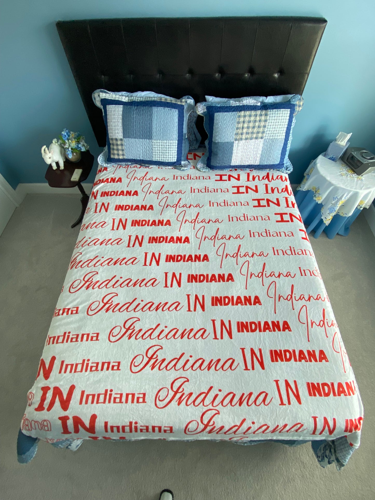 Indiana Name Oversized Blanket