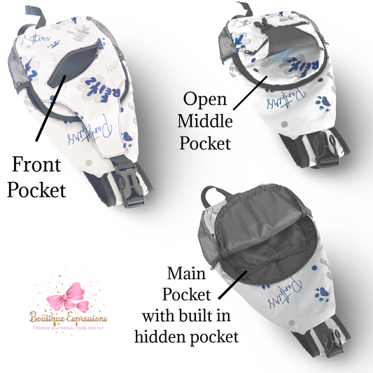 Polka Dot Baseball Sling Bag