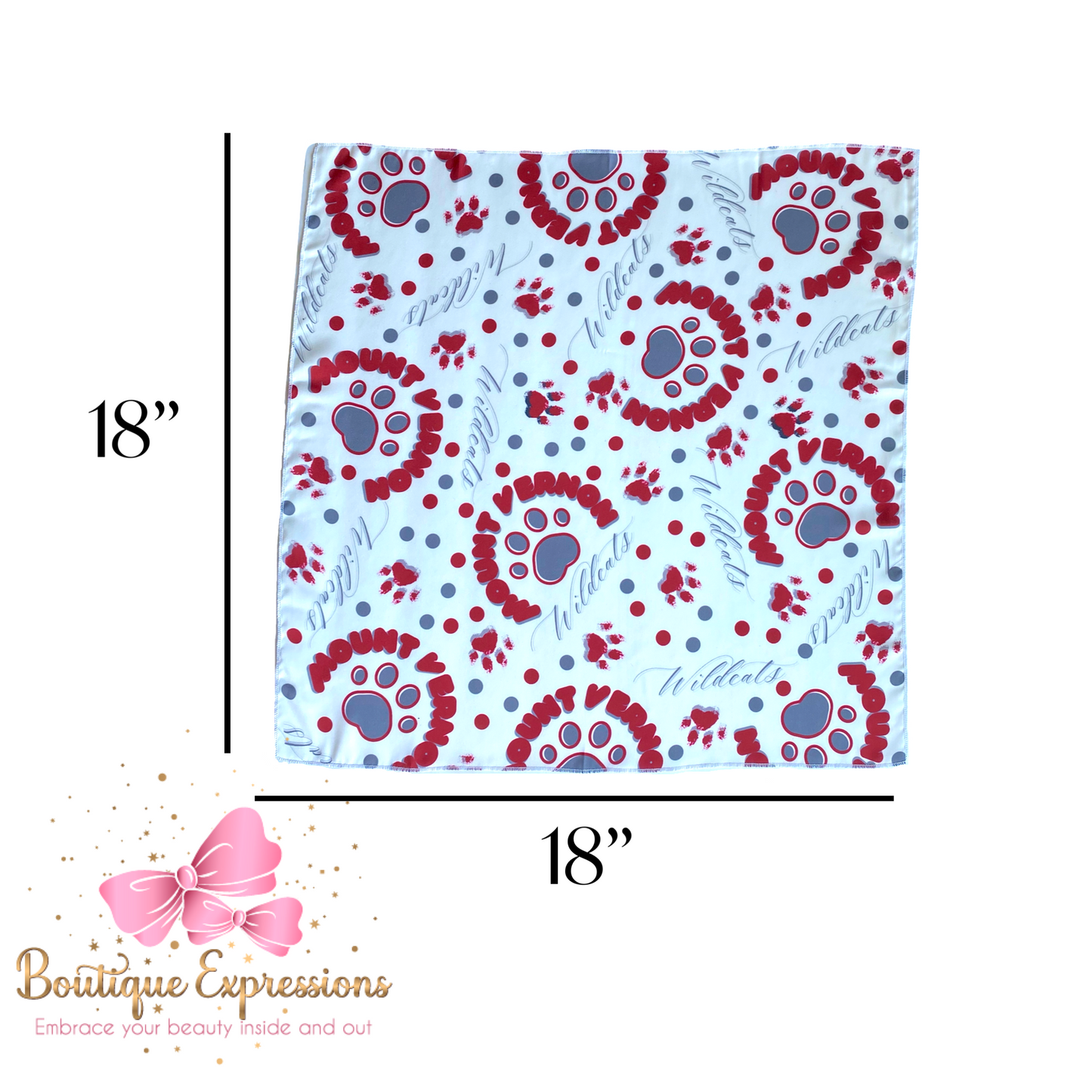 Mount Vernon (white) Velour Bandanna