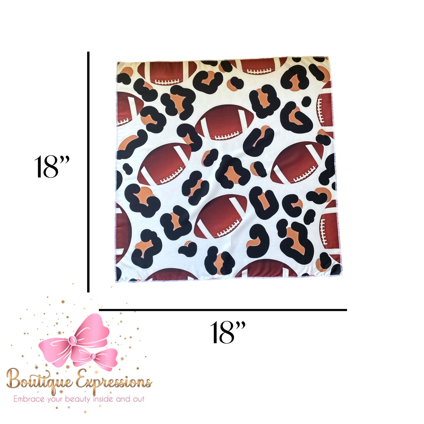 Football Cheetah Velour Bandana