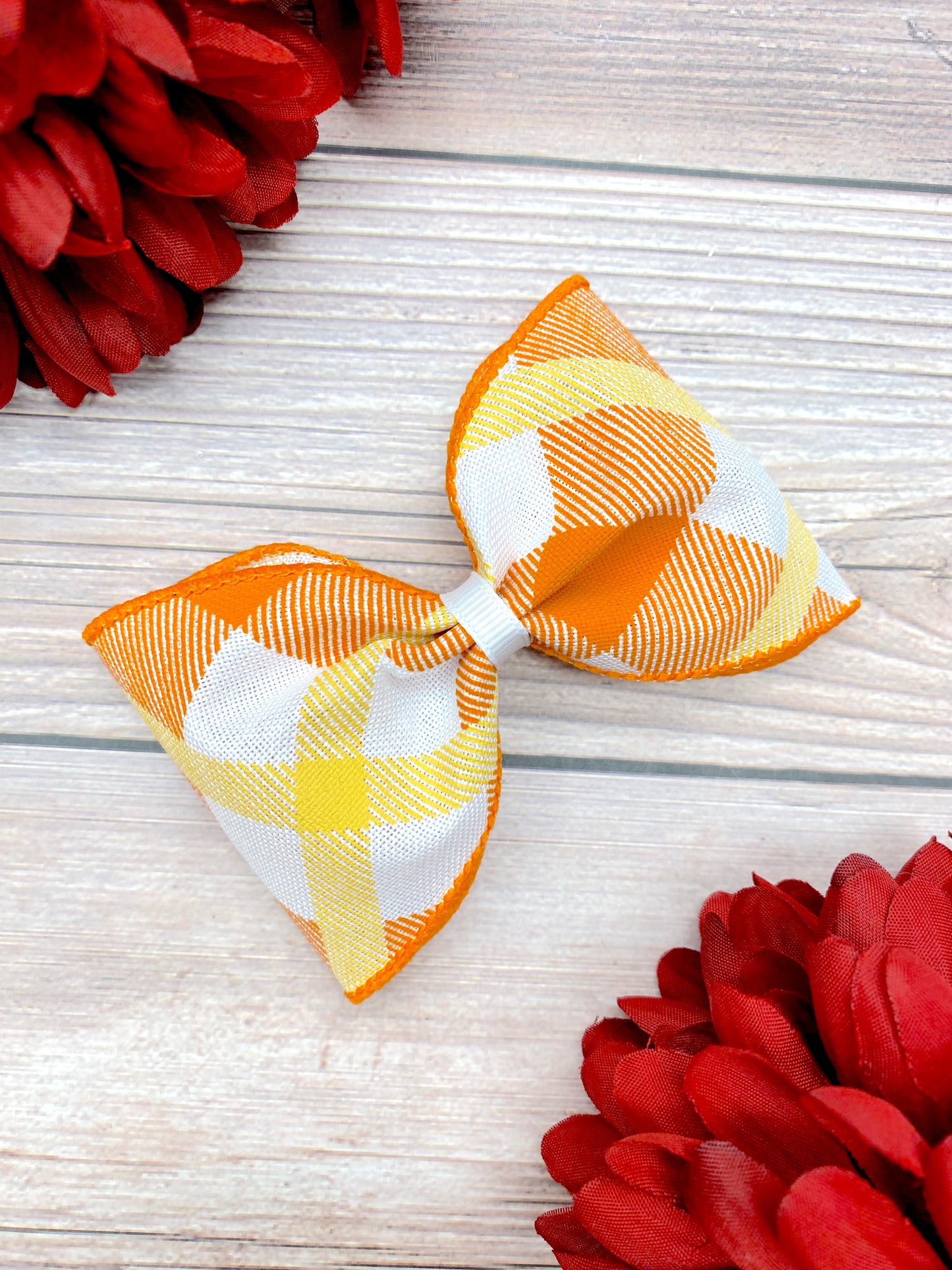 Candy Corn Plaid