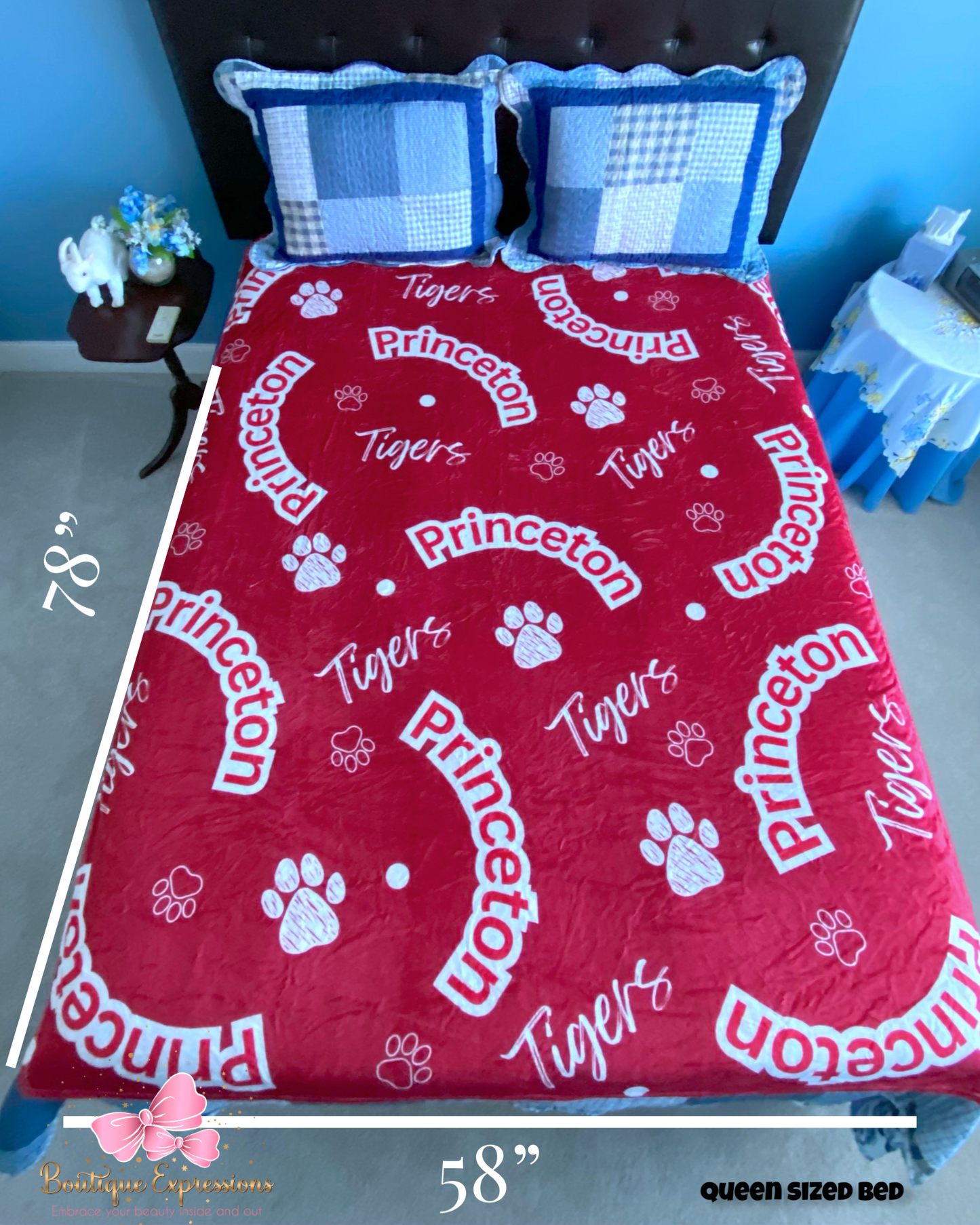 Princeton Tigers Oversized Flannel Blanket