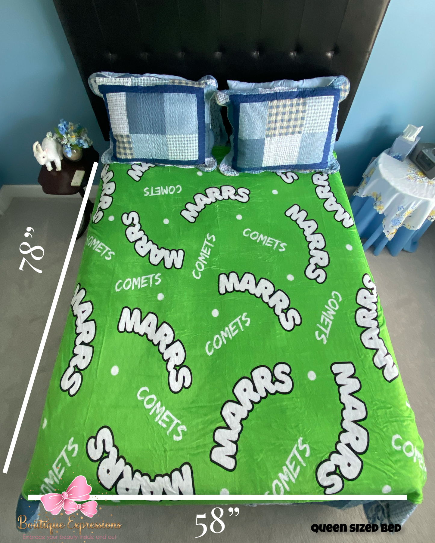 Marrs Comets Oversized Flannel Blanket