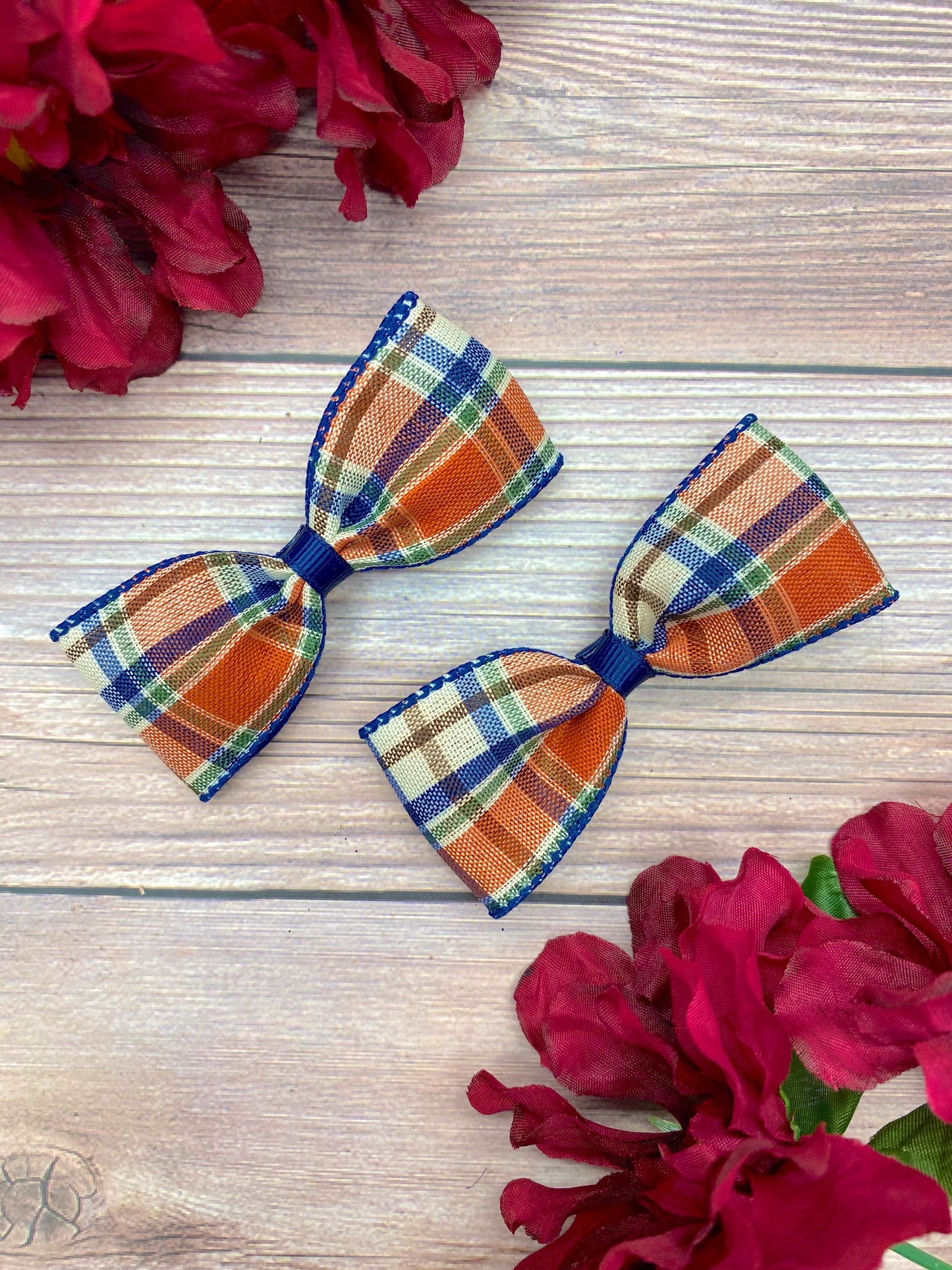 Navy and Moss Plaid