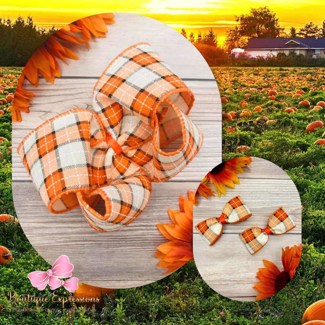 Autumn Stitching Orange and Black