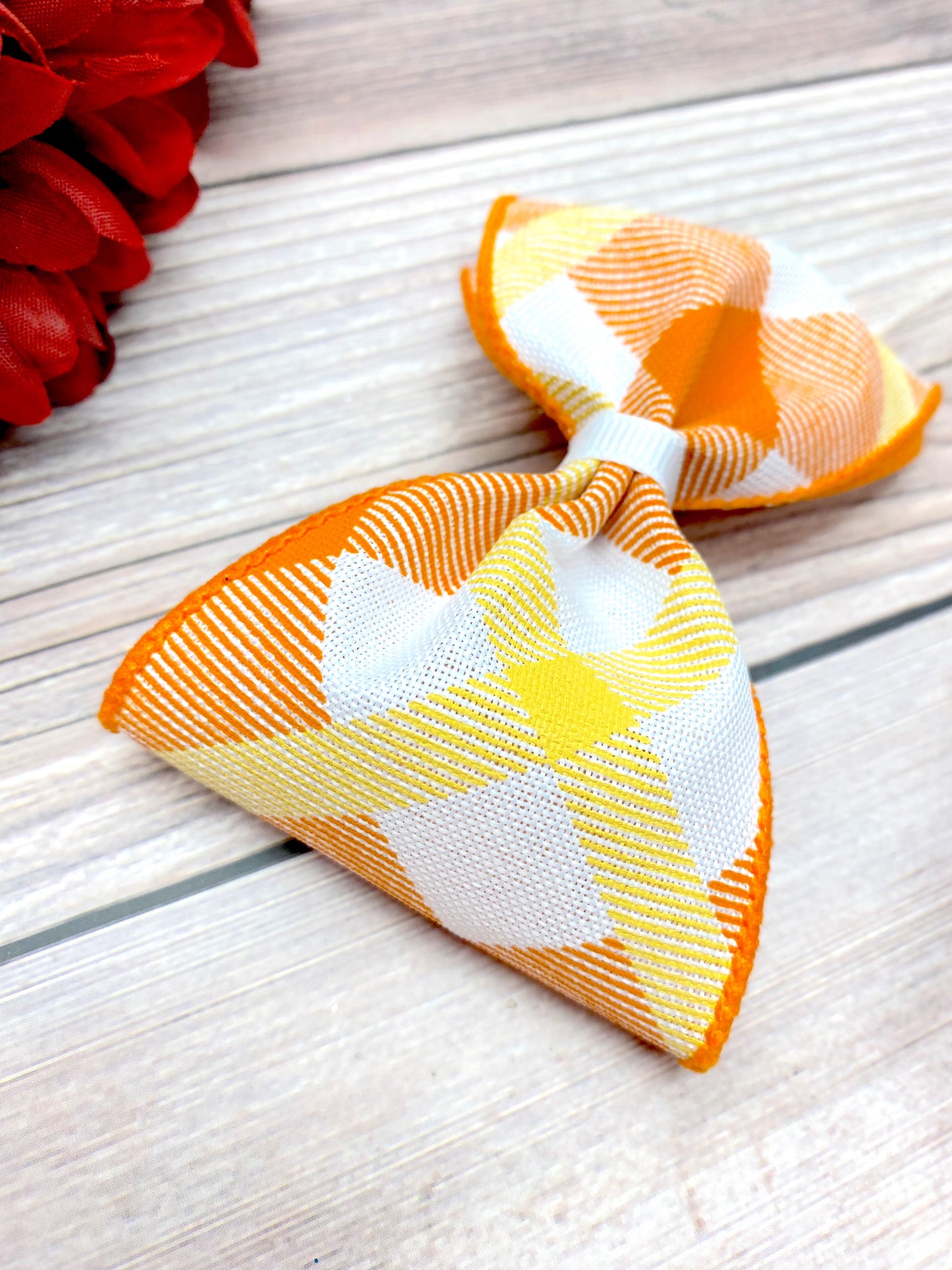 Candy Corn Plaid