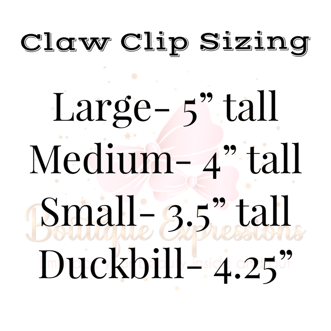 Spirit Wear Claw Clips