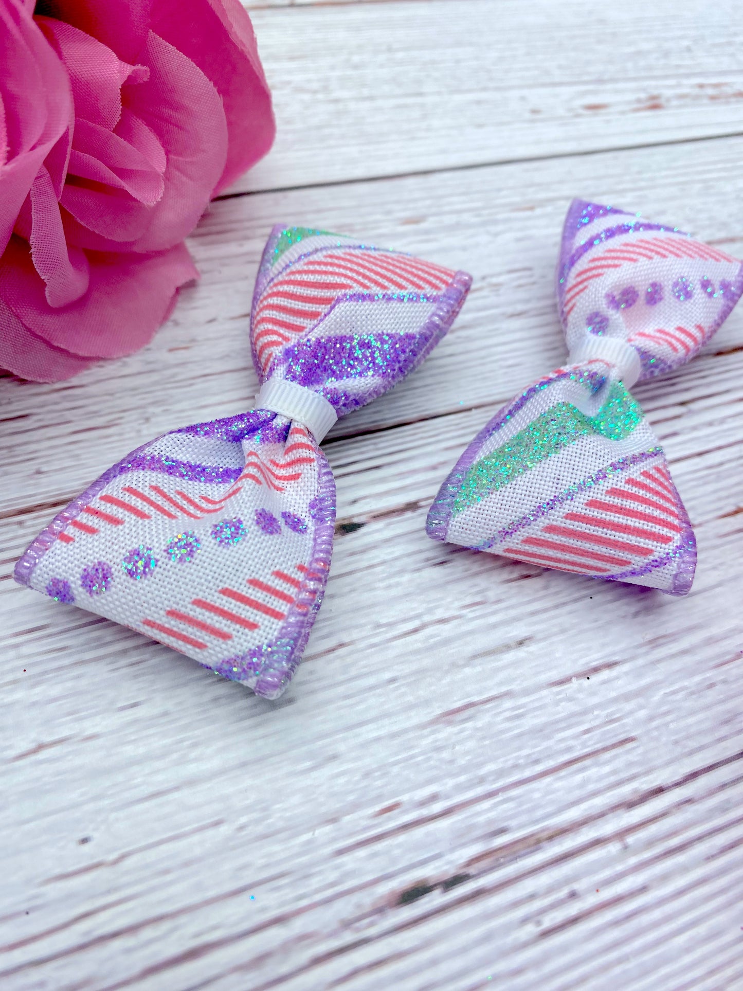 Pastel Glitter Stripes