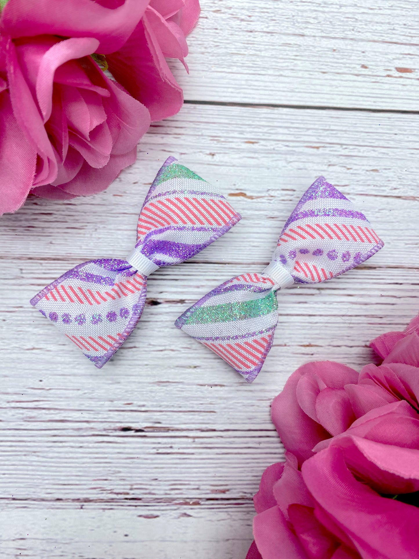Pastel Glitter Stripes