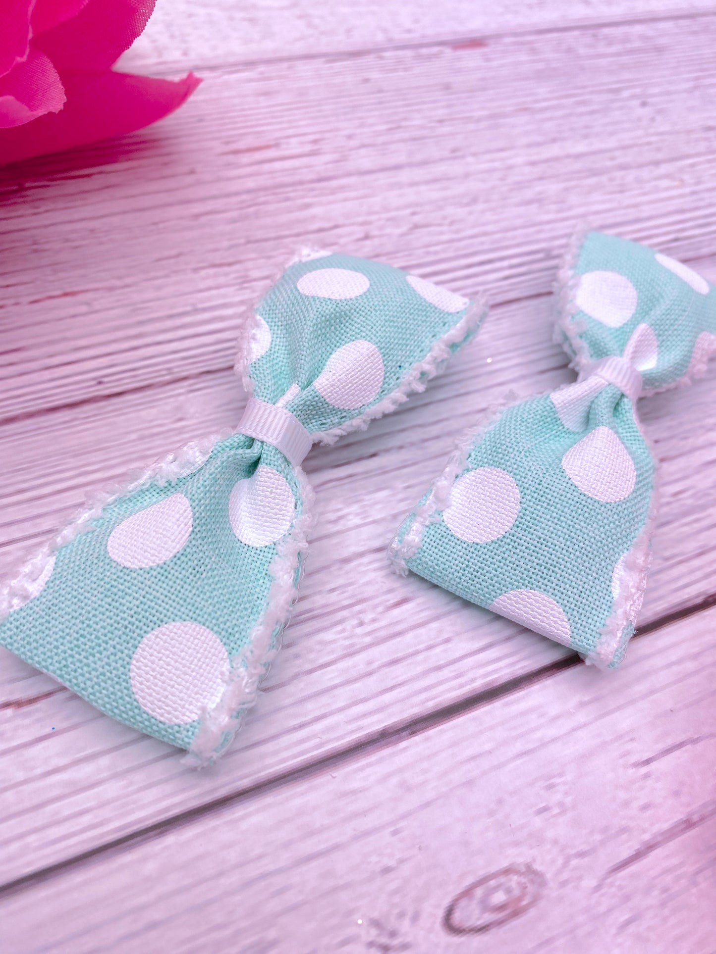 Frosty Mint Big Polka Dots