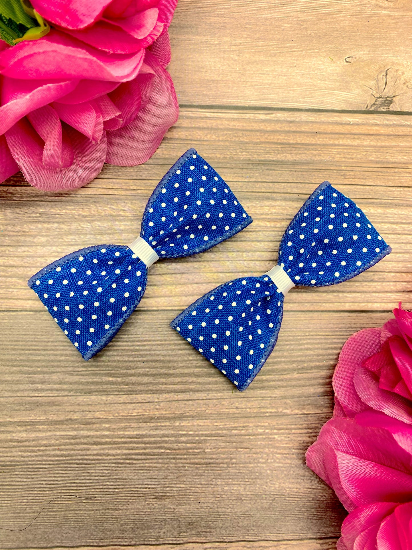 Royal with White Dotties