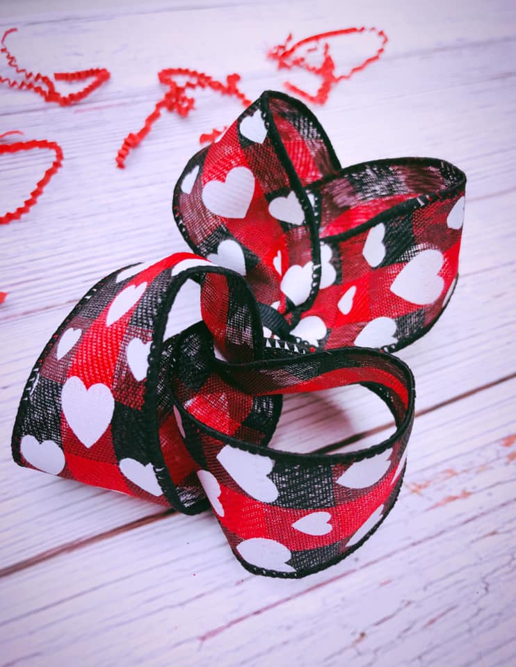 Buffalo Plaid Valentine (Red)