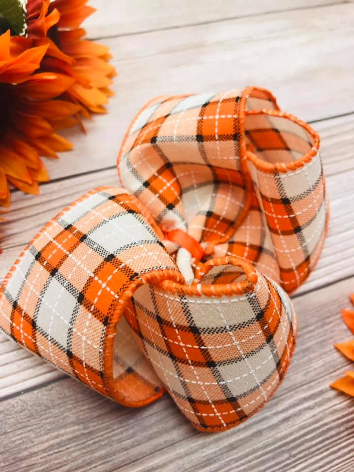 Autumn Stitching Orange and Black