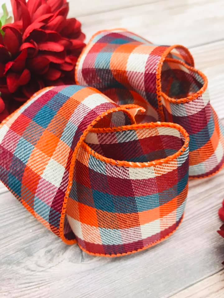 Autumn Teal Plaid