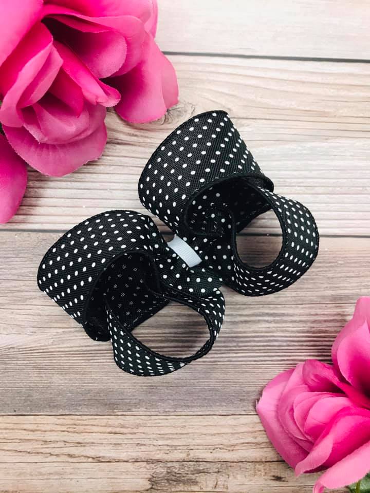 Black with White Dotties