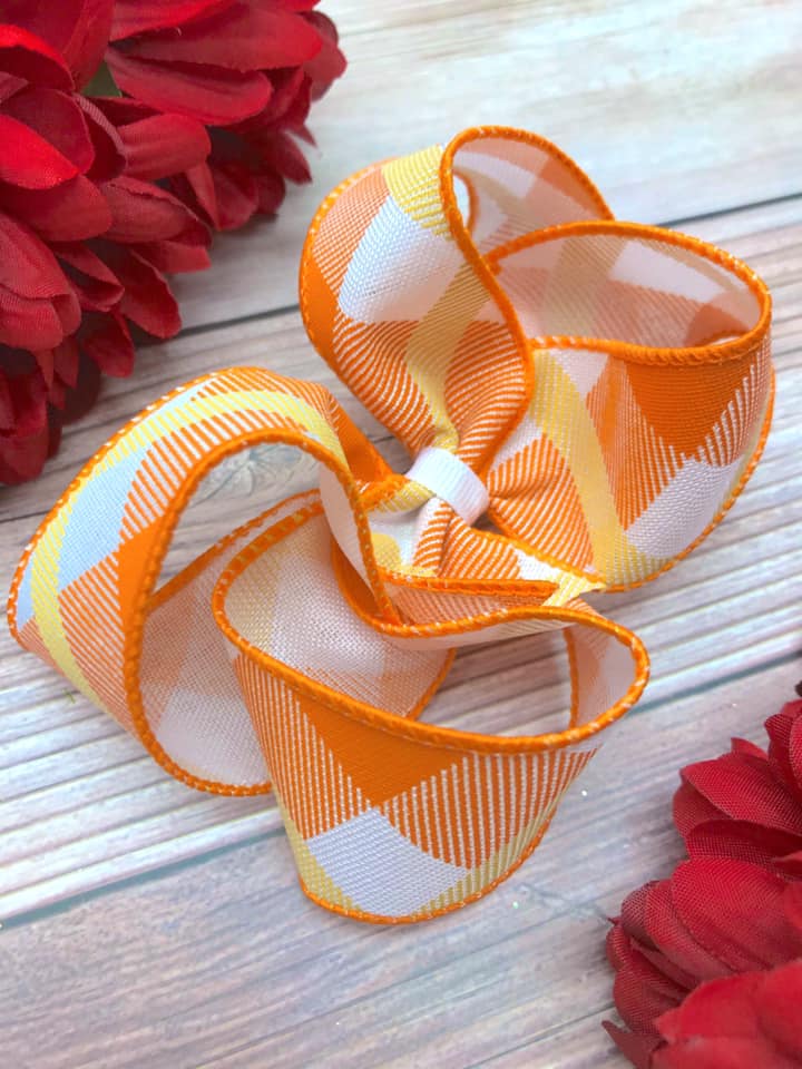 Candy Corn Plaid