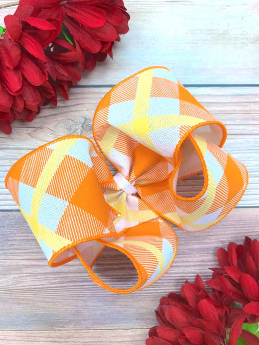 Candy Corn Plaid