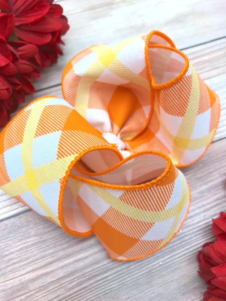 Candy Corn Plaid
