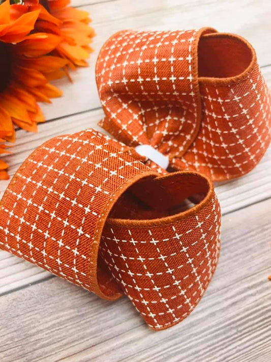 Cinnamon and Cream Stitching