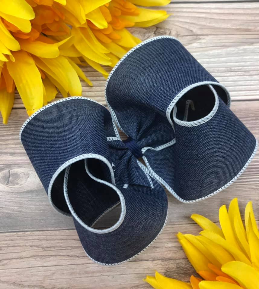 Dark Washed Denim Lined Edge