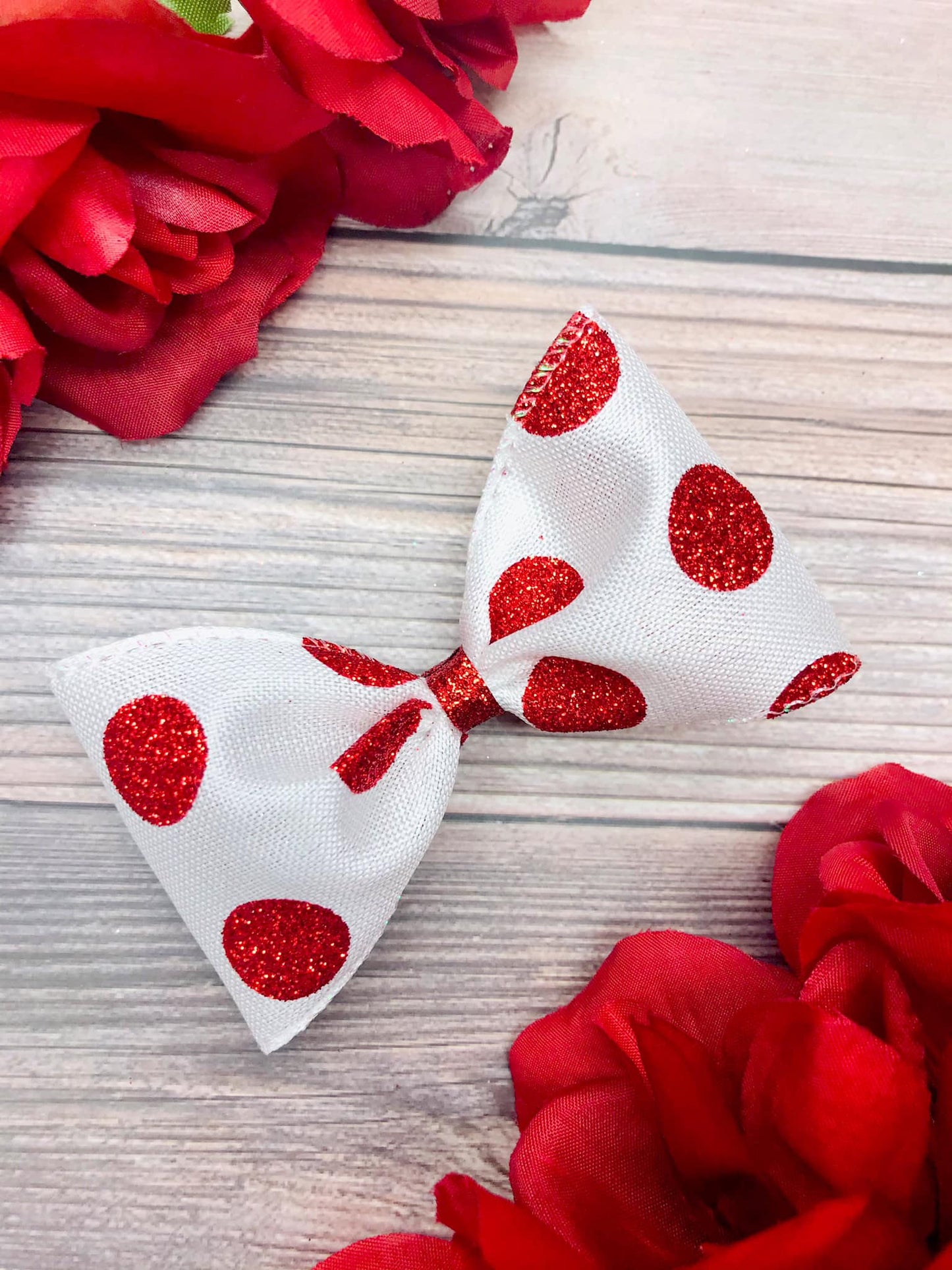 Dots on Satin (Red)