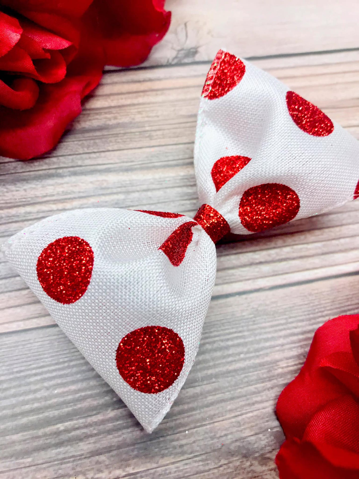 Dots on Satin (Red)