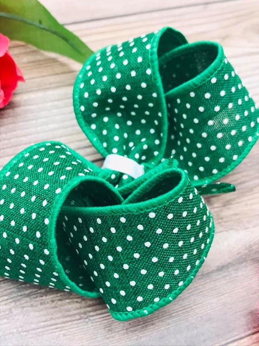 Emerald with White Dotties