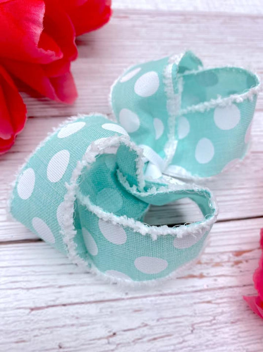 Frosty Mint Big Polka Dots