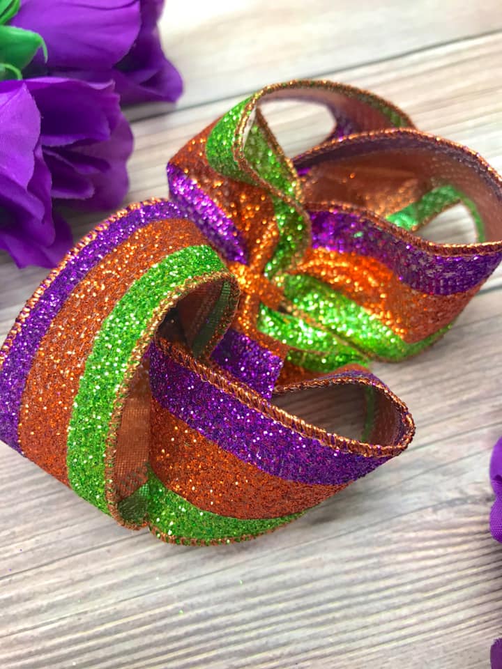 Glitter Stripes (P,O,G)