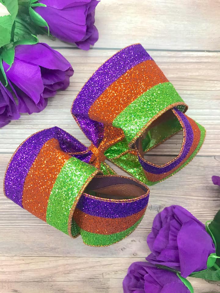 Glitter Stripes (P,O,G)