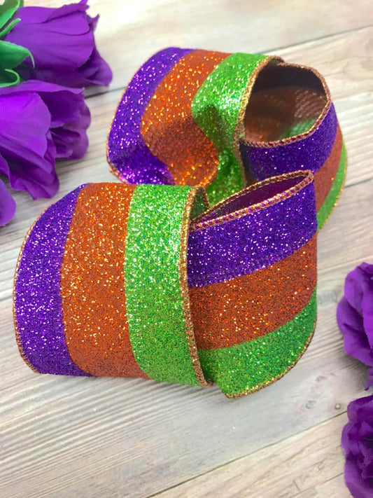 Glitter Stripes (P,O,G)