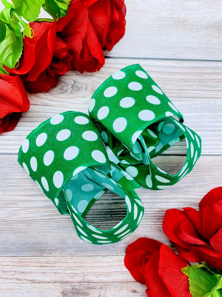 Glittered Dots (Green)