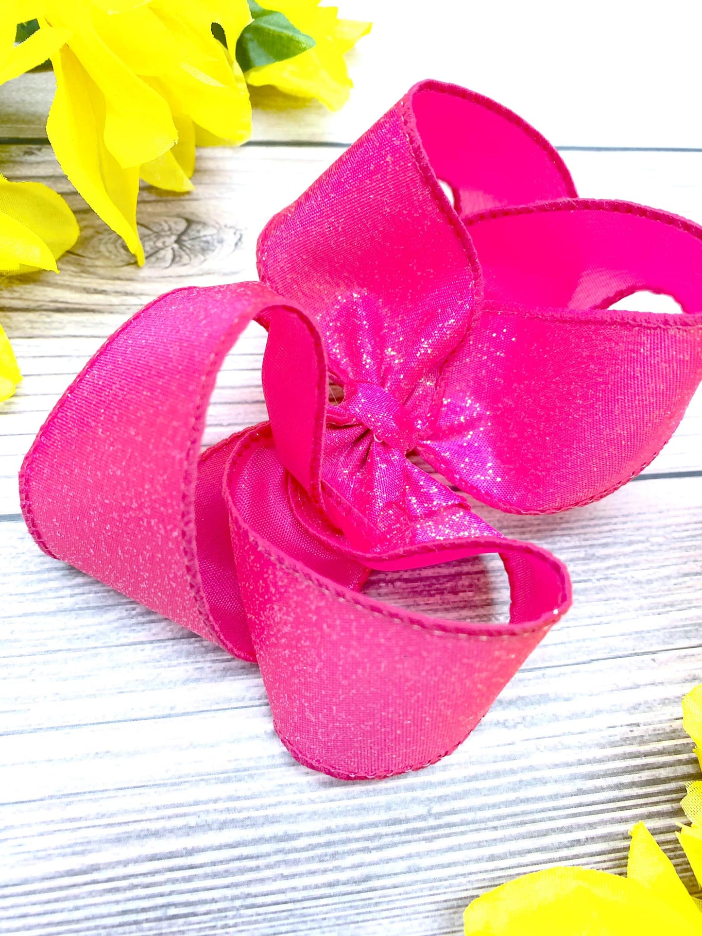 Hot Pink Misted Glitter